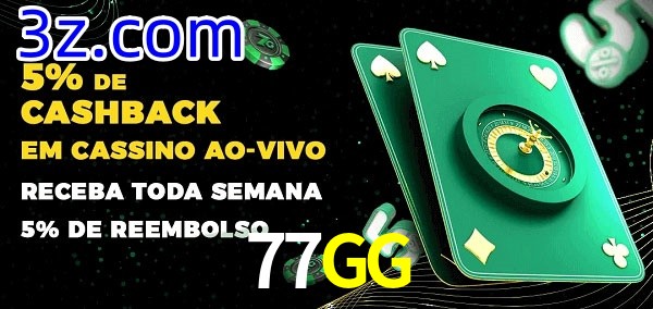 Promoções do cassino ao Vivo 77GG